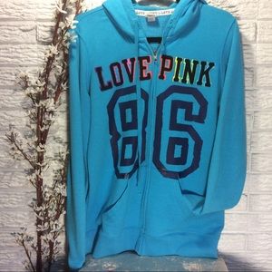PINK Victoria’s Secret Zip Front Hoodie